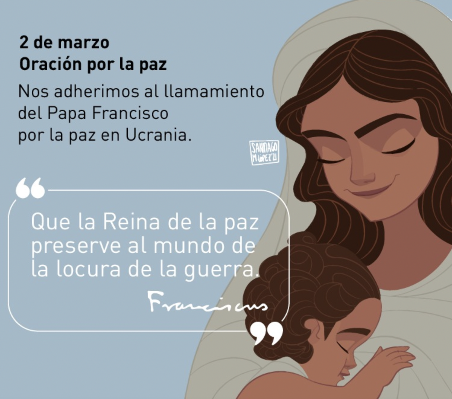 Oración por La Paz. 2 de marzo.